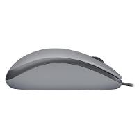 Mouse com fio USB Logitech M110 com Clique Silencioso, Design Ambidestro e Facilidade Plug and Play, Cinza - 910-006757