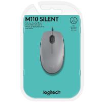 Mouse com fio USB Logitech M110 com Clique Silencioso, Design Ambidestro e Facilidade Plug and Play, Cinza - 910-006757 - 5