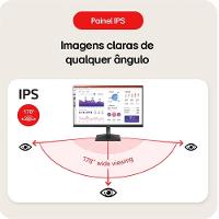 Monitor LG 19,5", HD, 75Hz, 2ms, VA, HDMI e VGA, Ajuste de Inclinação, Preto - 20MK400H-B - 10