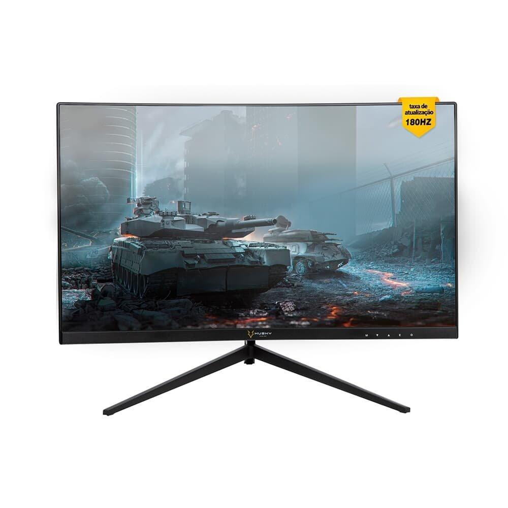 Monitor Gamer Husky Snow 23.6 LED Full HD, Curvo, 180Hz, 1ms, HDMI e DisplayPort, 99% sRGB, Adaptive Sync, Ajuste de Ângulo - HGMT000 - 2