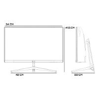 Monitor Gamer Husky Snow 23.6 LED Full HD, Curvo, 180Hz, 1ms, HDMI e DisplayPort, 99% sRGB, Adaptive Sync, Ajuste de Ângulo - HGMT000 - 3