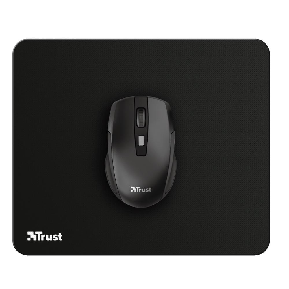 Mousepad Trust Médio (250x210mm), Superfície Otimizada, Antiderrapante, Preto - 24193 - 4