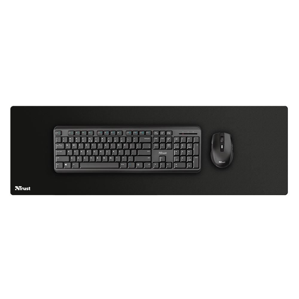Mousepad Trust XXL (930x300mm), Superfície Otimizada, Antiderrapante, Preto - 24194 - 6