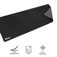 Mousepad Trust XXL (930x300mm), Superfície Otimizada, Antiderrapante, Preto - 24194 - 5
