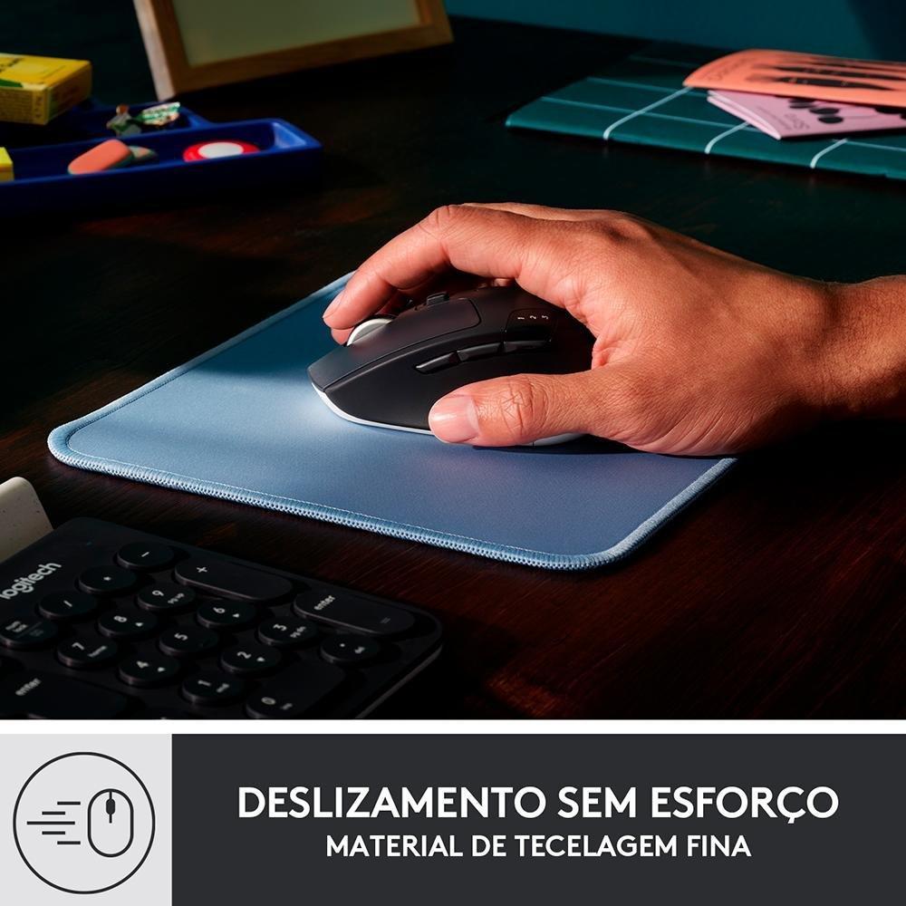 Mousepad Studio Series Logitech Portátil, 230x200mm, Antiderrapante, Resistente a Derramamentos, Azul - 956-000038 - 8