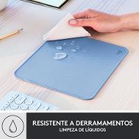 Mousepad Studio Series Logitech Portátil, 230x200mm, Antiderrapante, Resistente a Derramamentos, Azul - 956-000038 - 7