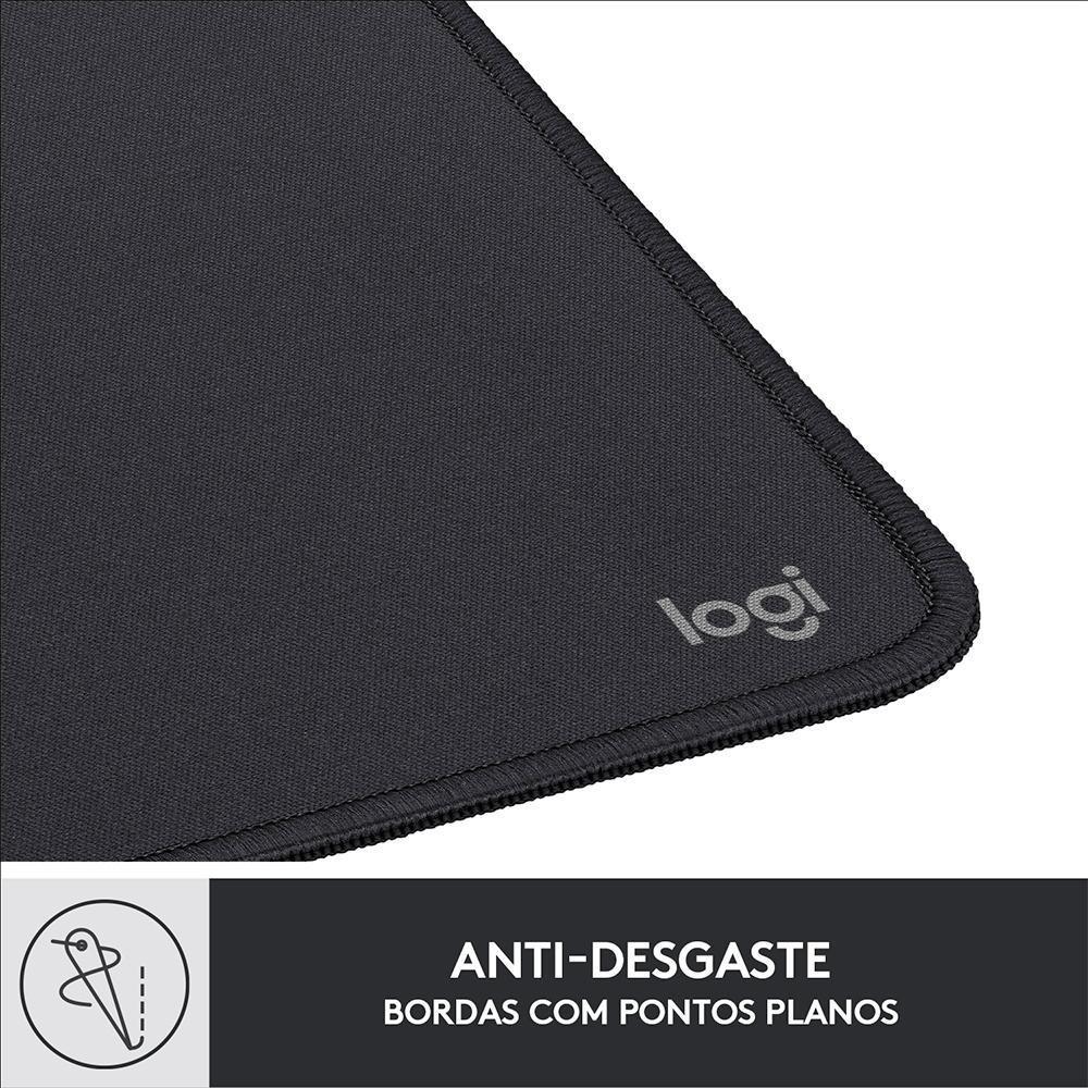 Mousepad Studio Series Logitech Portátil, 230x200mm, Antiderrapante, Resistente a Derramamentos, Grafite - 956-000035 - 5