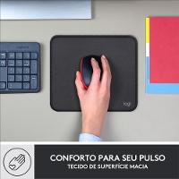 Mousepad Studio Series Logitech Portátil, 230x200mm, Antiderrapante, Resistente a Derramamentos, Grafite - 956-000035