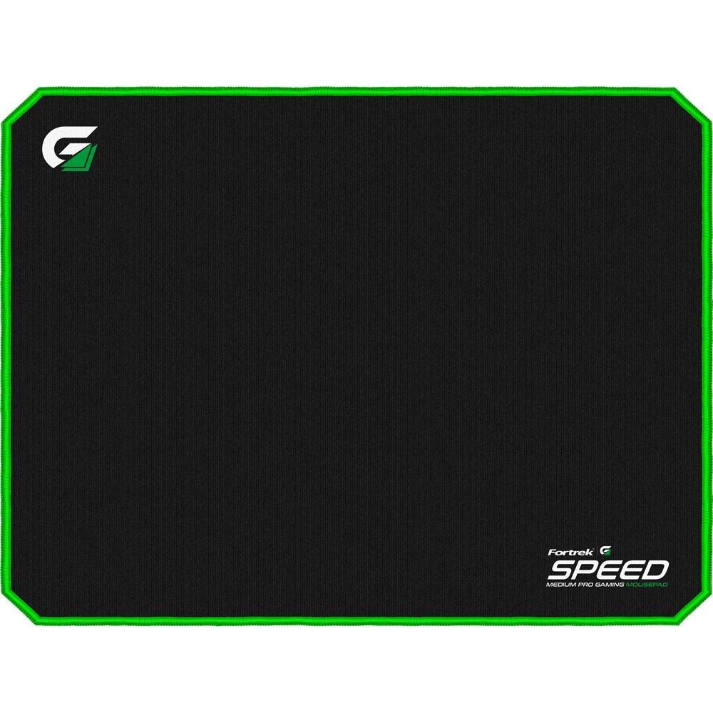 Mousepad Gamer Fortrek Speed MPG101, Médio (320X240mm), Preto/Verde - 72691 - 1