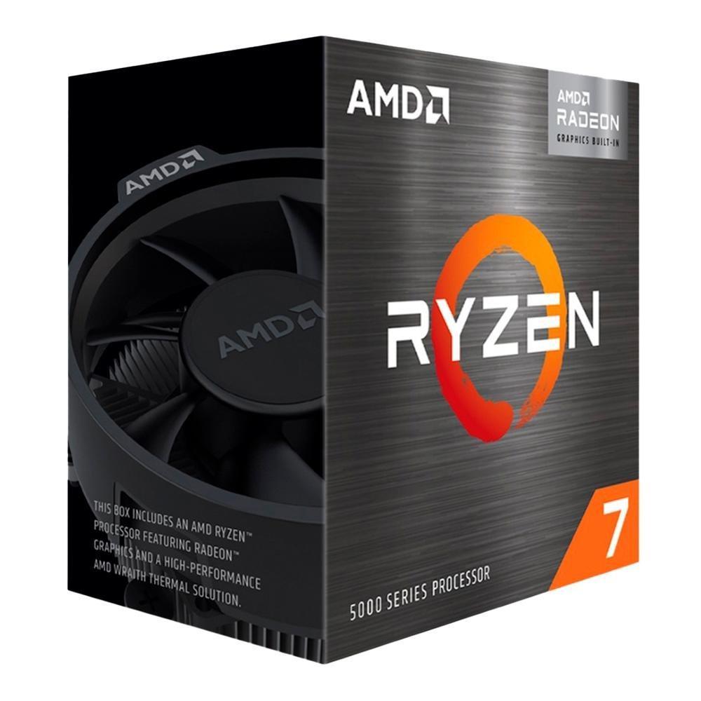 Processador AMD Ryzen 7 5700G, 3.8GHz (4.6GHz Max Turbo), Cache 20MB, 8 Núcleos, 16 Threads, Vídeo Integrado, AM4 - 100-100000263BOX - 1