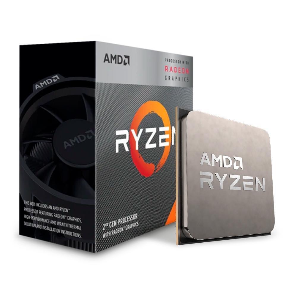 Processador AMD Ryzen 3 3200G, 3.6GHz (4GHz Max Turbo), Cache 4MB, Quad Core, 4 Threads, AM4 - YD3200C5FHBOX - 1