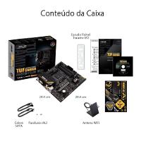 Placa-Mãe ASUS TUF GAMING A520M-PLUS WIFI, AMD AM4, RGB, mATX, DDR4, Preto - 90MB17F0-M0EAY0 - 3