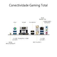 Placa-Mãe ASUS TUF GAMING A520M-PLUS WIFI, AMD AM4, RGB, mATX, DDR4, Preto - 90MB17F0-M0EAY0 - 5