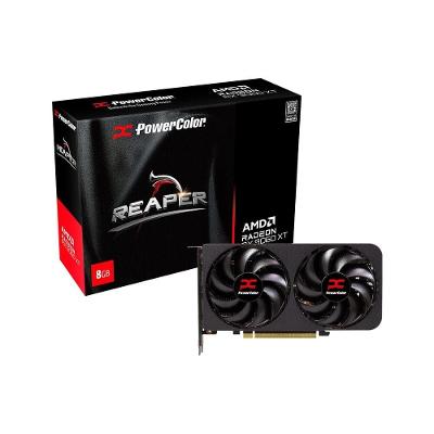 Placa de Vídeo PowerColor RX 9060 XT Reaper AMD Radeon, 8GB, GDDR6, 128bits, OpenGL 4.6, RDNA 4 - RX9060XT 8G-A