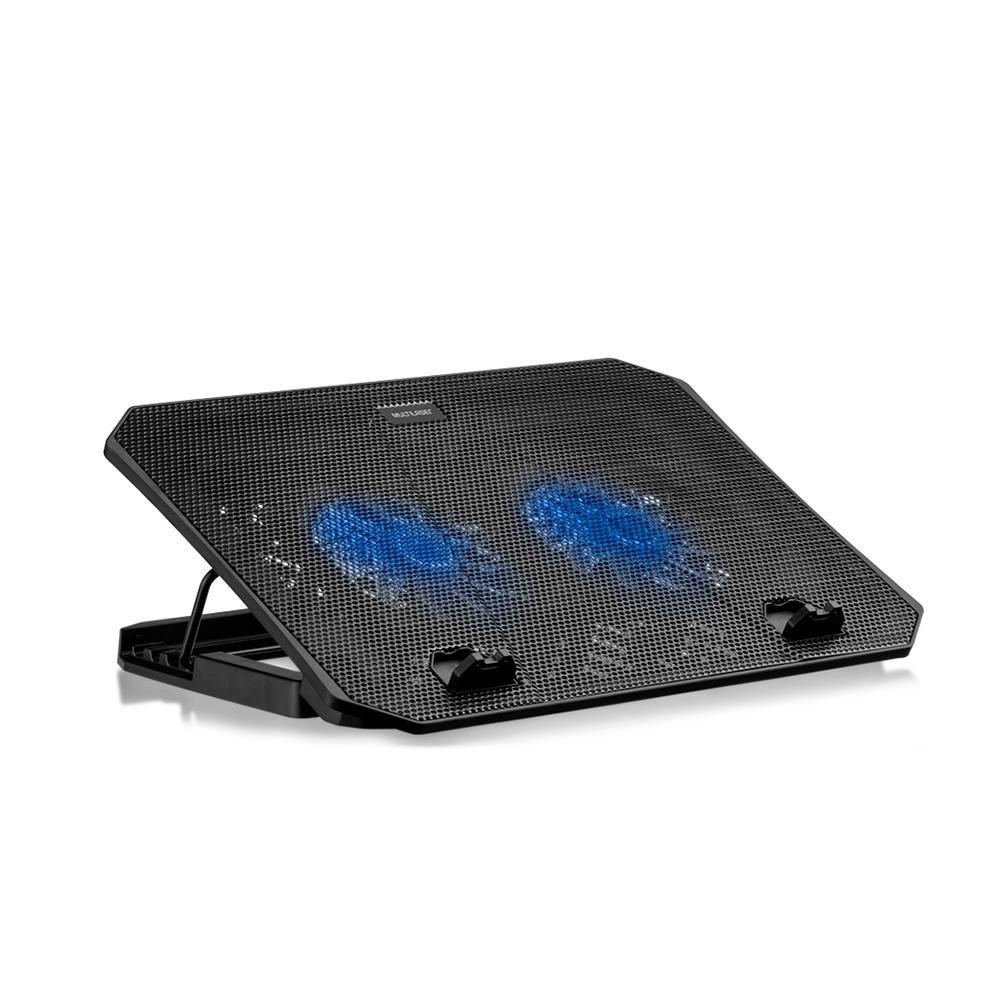 Suporte para Notebook Multi, LED, Até 15.6,Dual Fan, Preto - AC392 - 1