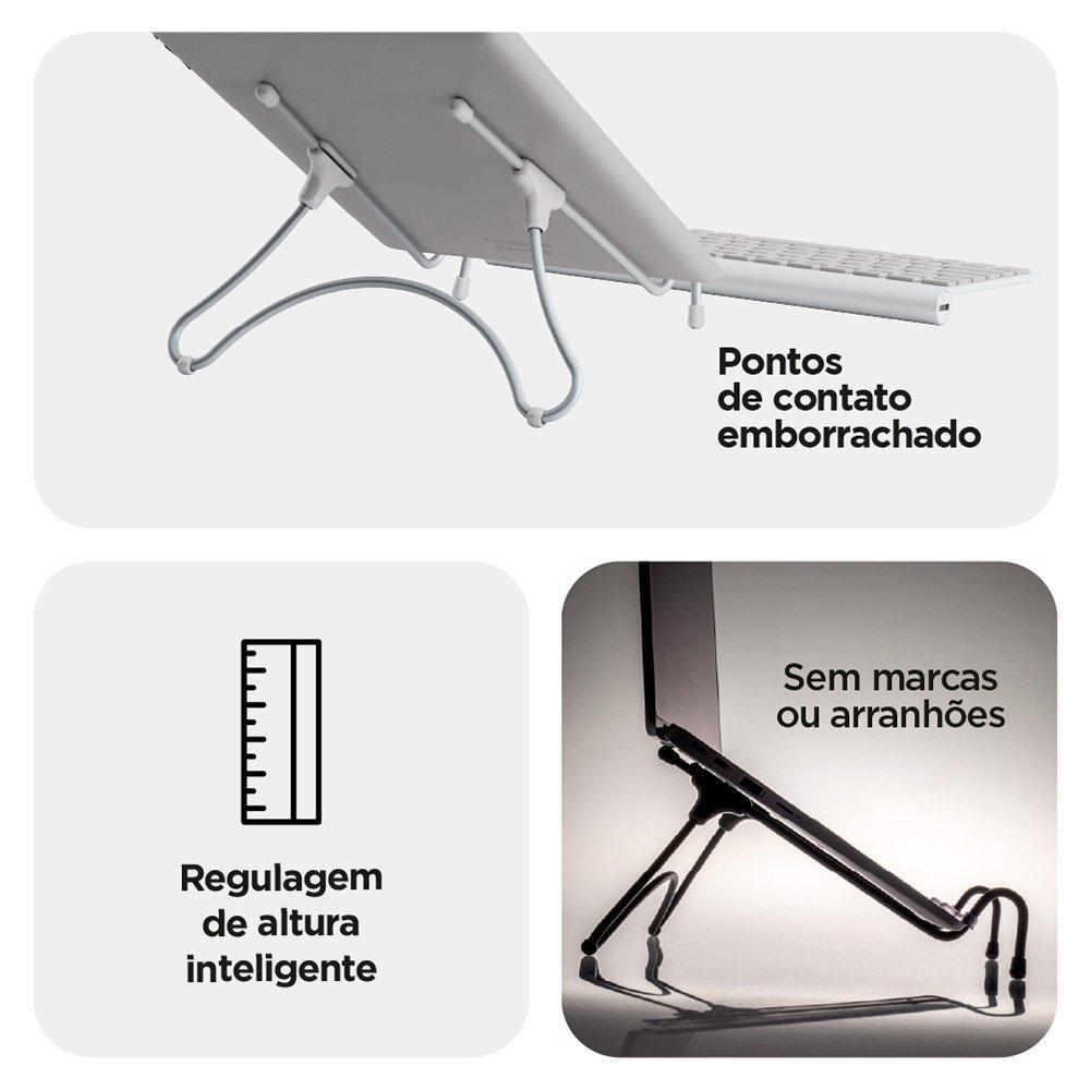 Suporte Octoo UpTable para Notebook, Ice Silver - UP-SI - 4