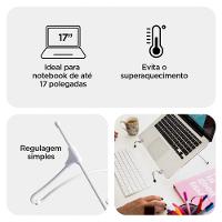 Suporte Octoo UpTable p/ Notebook Branco 08162 - 5