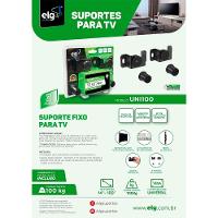 Suporte Fixo Universal de Parede para TVs de 14" a 100" ELG, até 100kg, VESA, Preto - UNI100 - 2