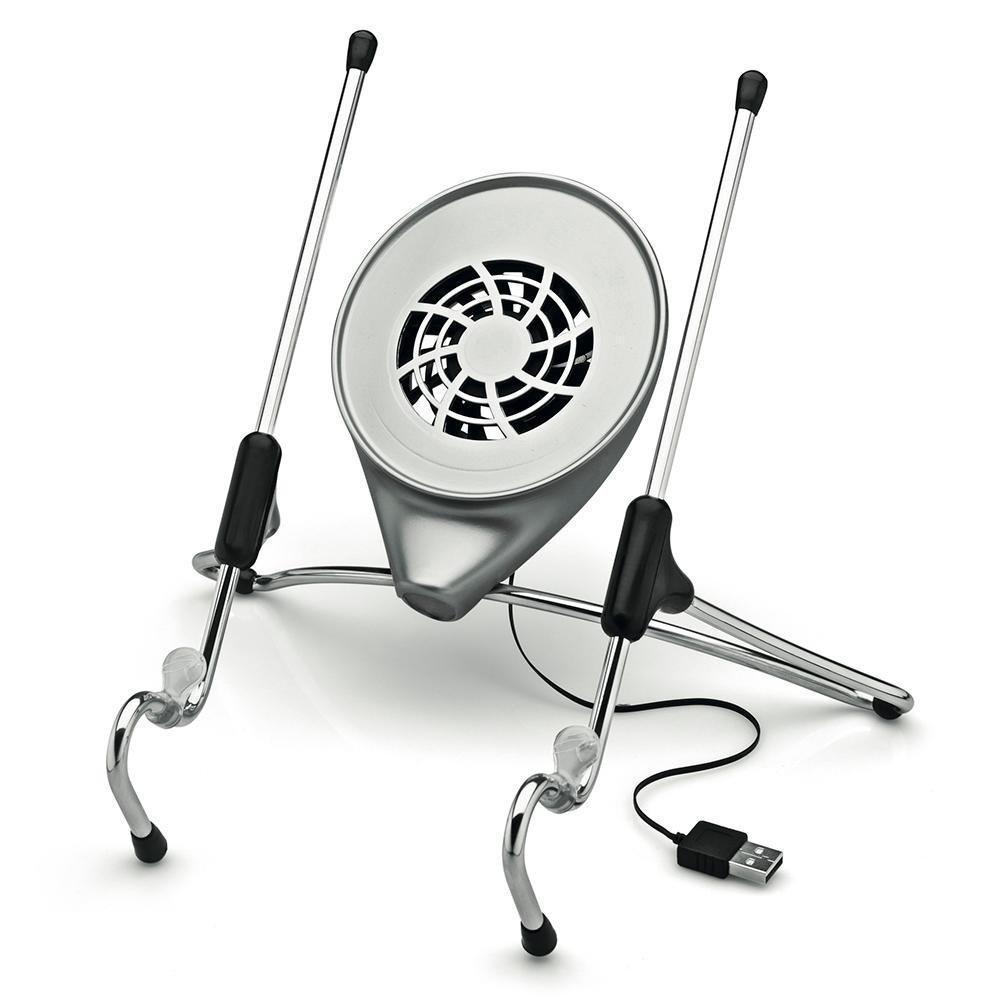 Suporte Ergonômico Octoo Uptable para Notebook com Cooler - Cromado/Cinza  UPC-01 - 1