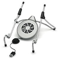 Suporte Ergonômico Octoo Uptable para Notebook com Cooler - Cromado/Cinza  UPC-01 - 4