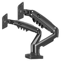 Suporte de Mesa Articulado para 2 Monitores de 17" a 35", ELG, Ajuste de altura com Pistão a Gás - F160N