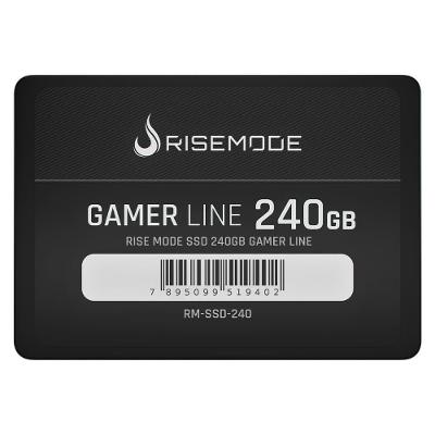 SSD Rise Mode Gamer Line, 240GB, SATA III, Leitura: 530MB/s, Gravação: 520MB/s, Preto - RM-SSD-240