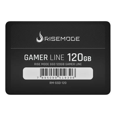 SSD Rise Mode Gamer Line, 120GB, SATA III, Leitura: 530MB/s, Gravação: 520MB/s, Preto - RM-SSD-120