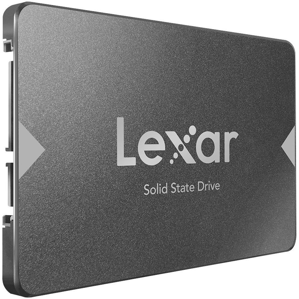 SSD Lexar NS100, 256GB, SATA III, 2.5", Leitura: 520MB/s, Preto - LNS100-256RBNA - 2