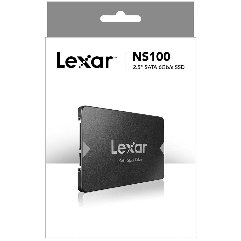 SSD Lexar NS100, 256GB, SATA III, 2.5", Leitura: 520MB/s, Preto - LNS100-256RBNA - 4