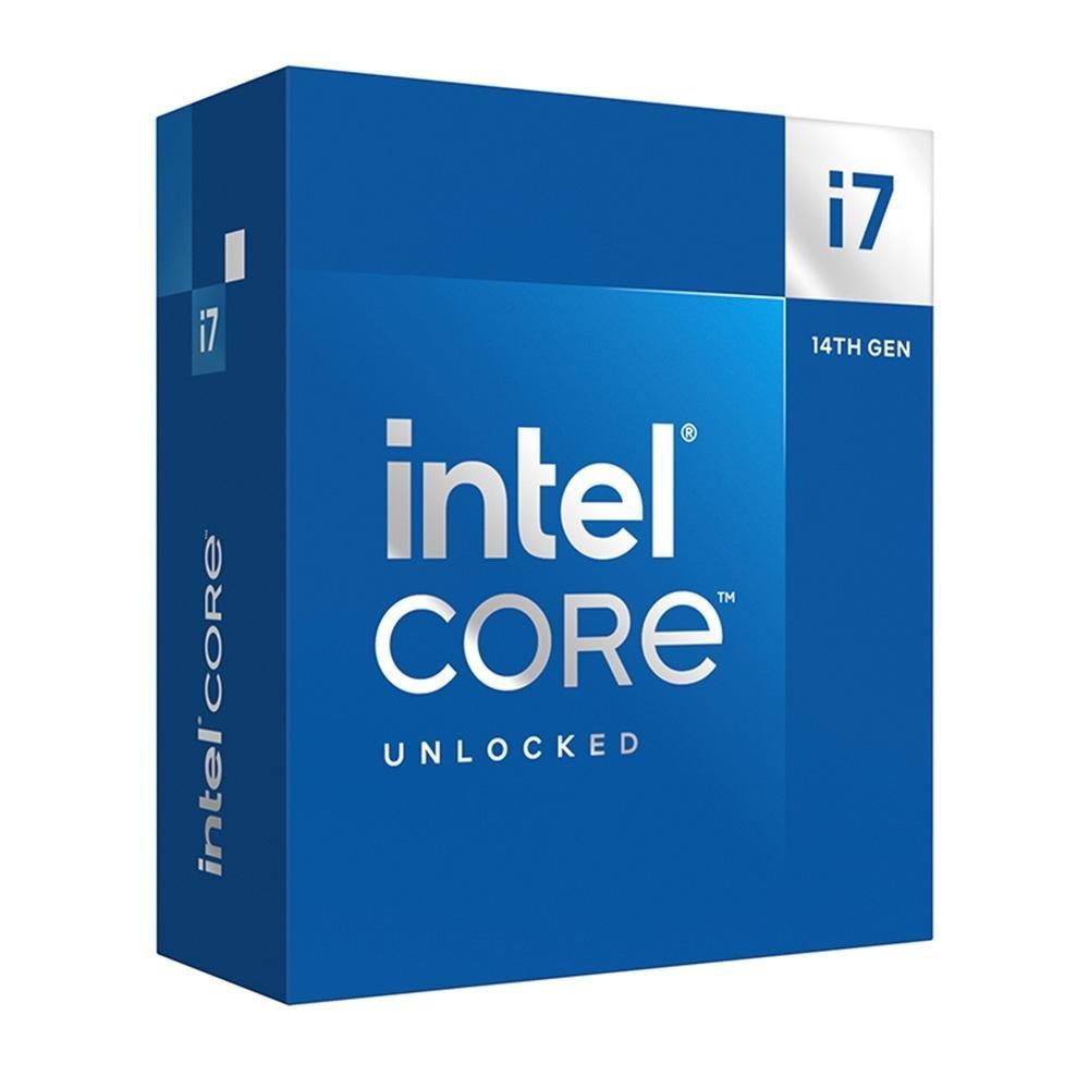 Processador Intel Core i7-14700K, 14ª Geração, 5.6 GHz Max Turbo, Cache 33MB, 20 Núcleos, 28 Threads, LGA1700 - BX8071514700K - 1