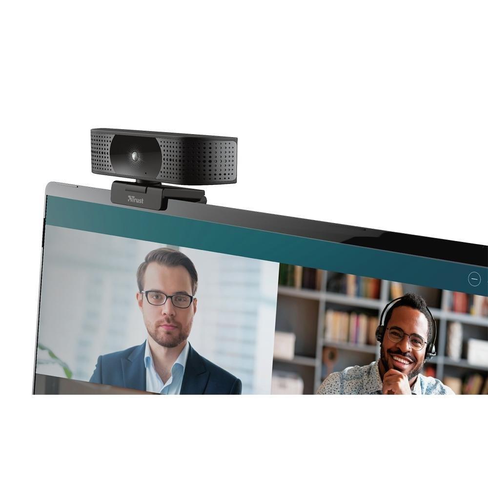 Webcam Trust Teza 4K Ultra HD com Tripé, Microfones Duplos, Filtro de Privacidade, USB, Preto - 24280 - 5