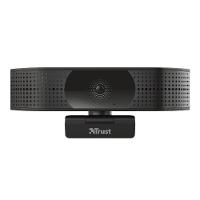Webcam Trust Teza 4K Ultra HD com Tripé, Microfones Duplos, Filtro de Privacidade, USB, Preto - 24280 - 3