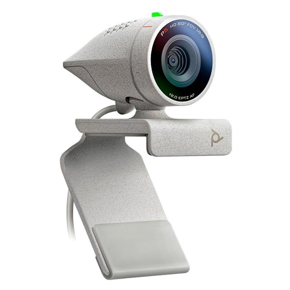 Webcam Poly Studio P5, Full HD, 1080p, 30 FPS, USB, Branco - 2200-87070-001 - 1