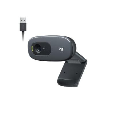 Webcam HD Logitech C270, 720p, 30 FPS, Microfone Integrado, USB 2.0 - 960-000694