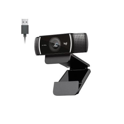 Webcam Full HD Logitech C922 Pro Stream com Microfone Embutido, 1080p e Tripé Incluso, Compatível Logitech Capture - 960-001087