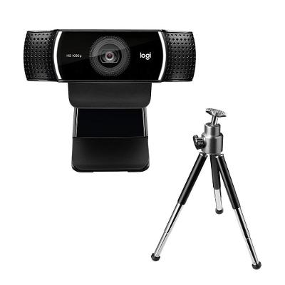 Webcam Full HD Logitech C922 Pro Stream com Microfone Embutido, 1080p e Tripé Incluso, Compatível Logitech Capture - 960-001087