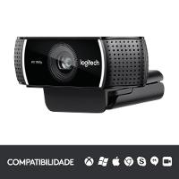 Webcam Full HD Logitech C922 Pro Stream com Microfone Embutido, 1080p e Tripé Incluso, Compatível Logitech Capture - 960-001087 - 2