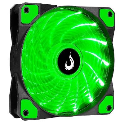 Ventoinha Rise Mode Wind W1, 120mm, LED Verde, Preto - RM-WN-01-BG