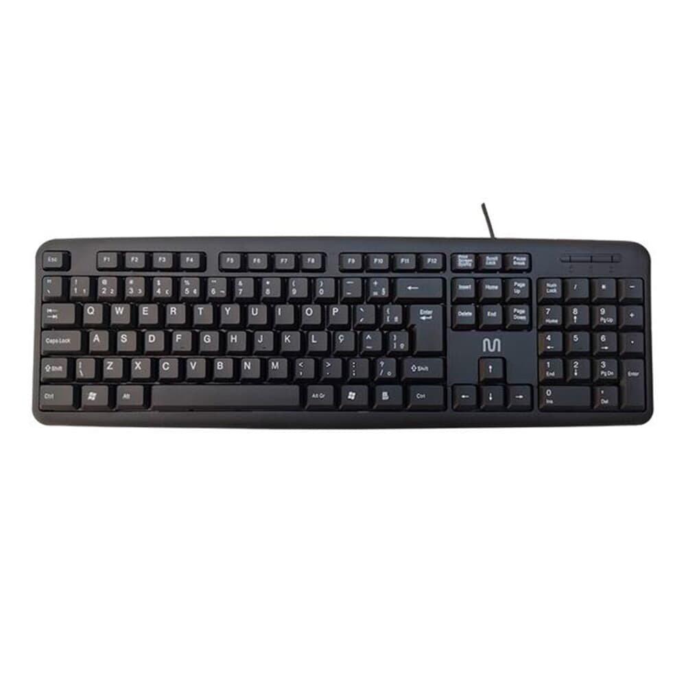 Teclado Slim Multi, USB, ABNT2, Resistente Água, Preto - TC065 - 1