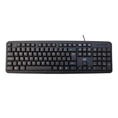 Teclado Slim Multi, USB, ABNT2, Resistente Água, Preto - TC065