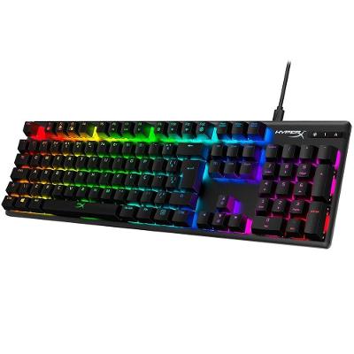 Teclado Mecânico Gamer HyperX Alloy Origins, RGB, Switch HyperX Red, ABNT2, Preto - 4P4F6A2#AC4