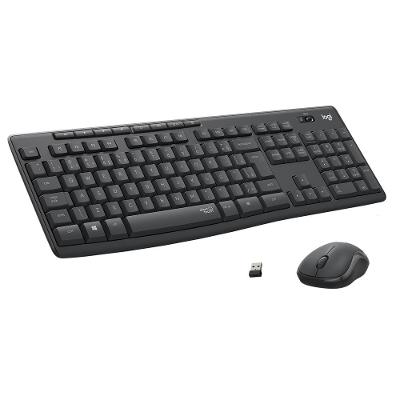 Teclado e Mouse sem fio Logitech MK295 com Digitação e Clique Silencioso, Conexão USB, Pilhas Inclusas e Layout ABNT2 - 920-009793