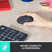 Teclado e Mouse sem fio Logitech MK295 com Digitação e Clique Silencioso, Conexão USB, Pilhas Inclusas e Layout ABNT2 - 920-009793 - 3