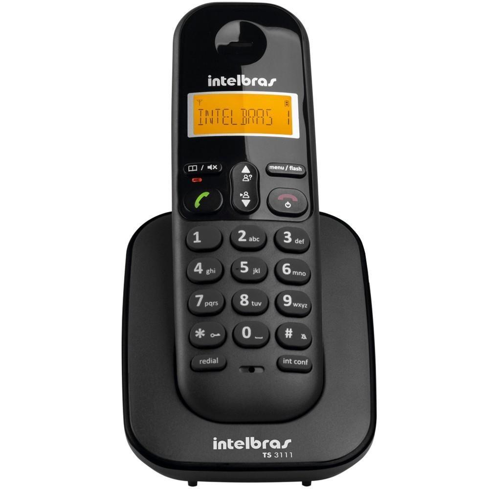 Ramal Adicional para Telefone Intelbras TS 3111, Sem Fio e com Identificador de Chamadas, Preto - 1