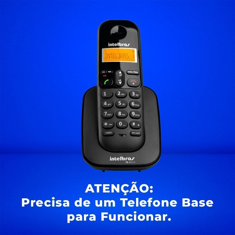 Ramal Adicional para Telefone Intelbras TS 3111, Sem Fio e com Identificador de Chamadas, Preto - 2