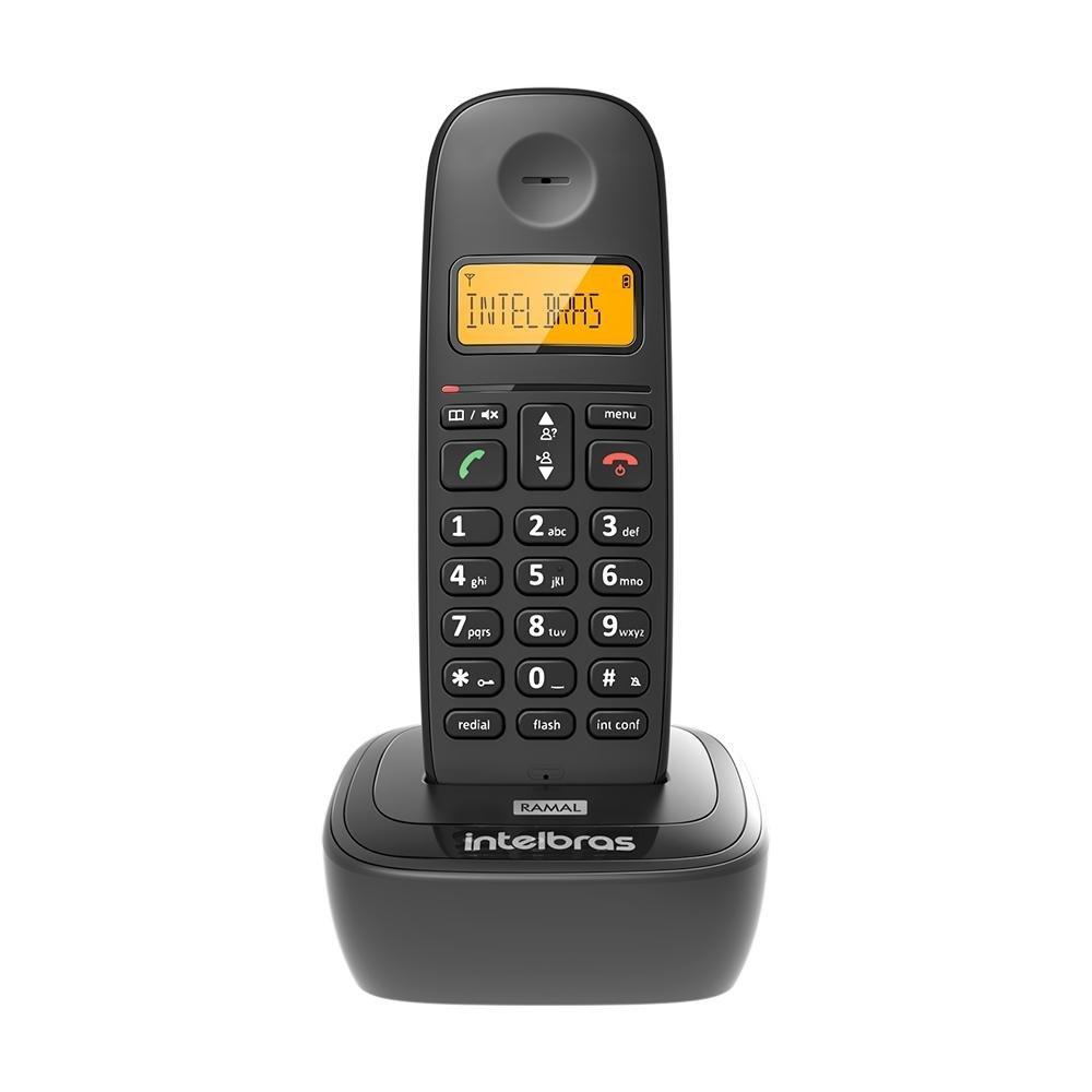 Ramal Adicional Para Telefone Intelbras TS 2511, Sem Fio, com Identificador de Chamada e Função Não Perturbe, Preto - 4122511 - 1