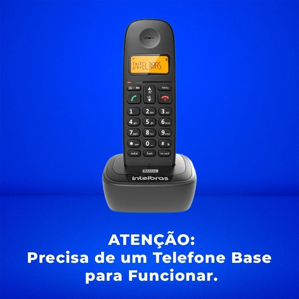 Ramal Adicional Para Telefone Intelbras TS 2511, Sem Fio, com Identificador de Chamada e Função Não Perturbe, Preto - 4122511 - 2