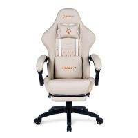 Cadeira Gamer Husky Tempest 700, Até 145kg, Almofadas, Reclinável 150º, PU, Descanso para Pés, Branca - HCG700BR - 1