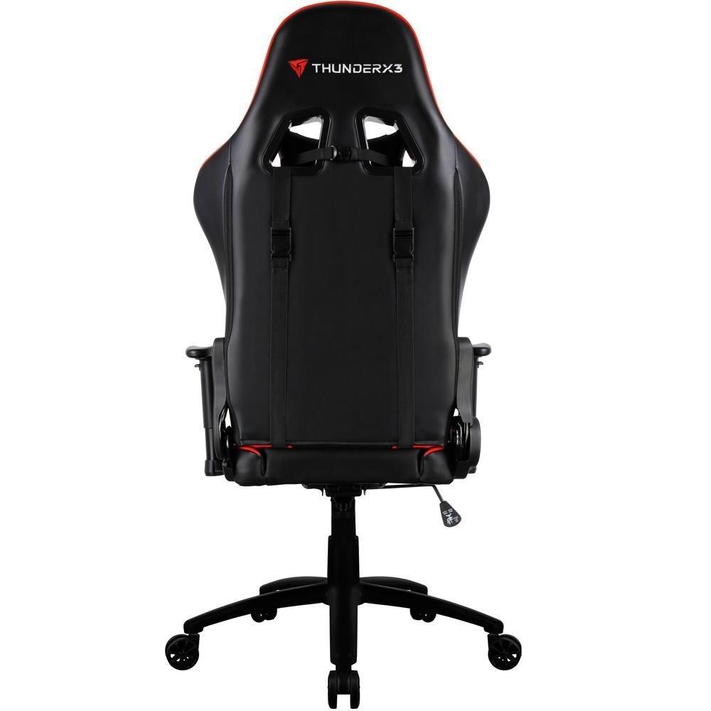 Cadeira Gamer ThunderX3 TGC12, Preto e Vermelho, Reclinável, com Almofadas, Cilindro de Gás Classe 4 - 3