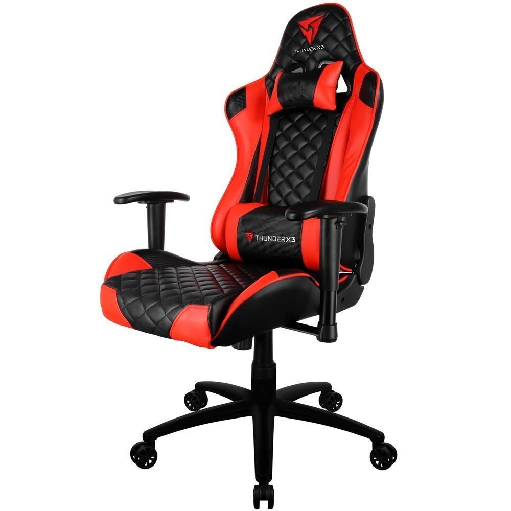 Cadeira Gamer ThunderX3 TGC12, Preto e Vermelho, Reclinável, com Almofadas, Cilindro de Gás Classe 4 - 7